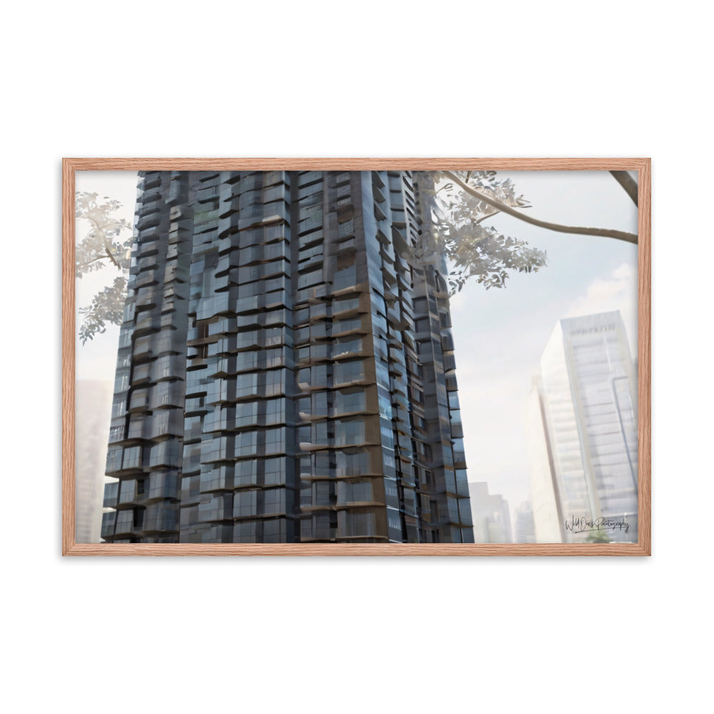 Steel Building - Framed Paintography