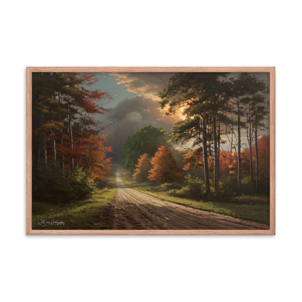 Rustic Road - Framed Paintography