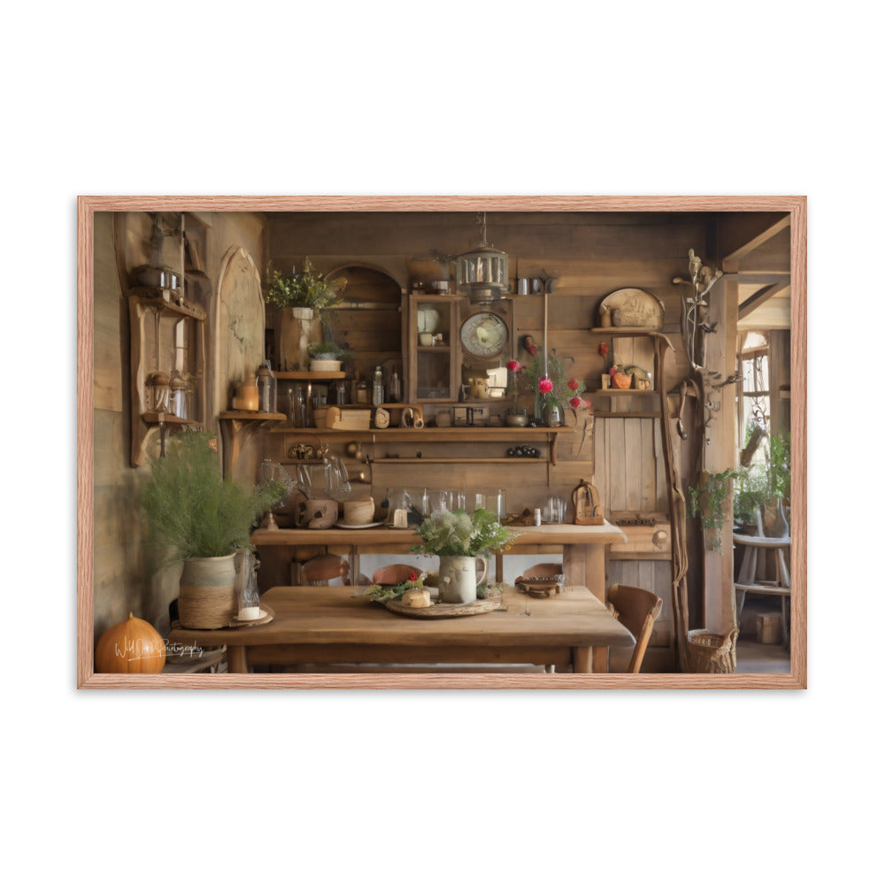 Rustic Dining - Framed Paintography
