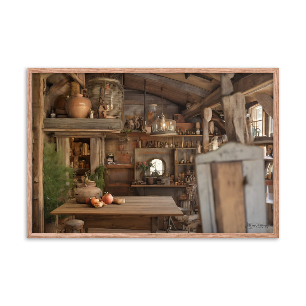 Cottage Dining - Framed Paintography