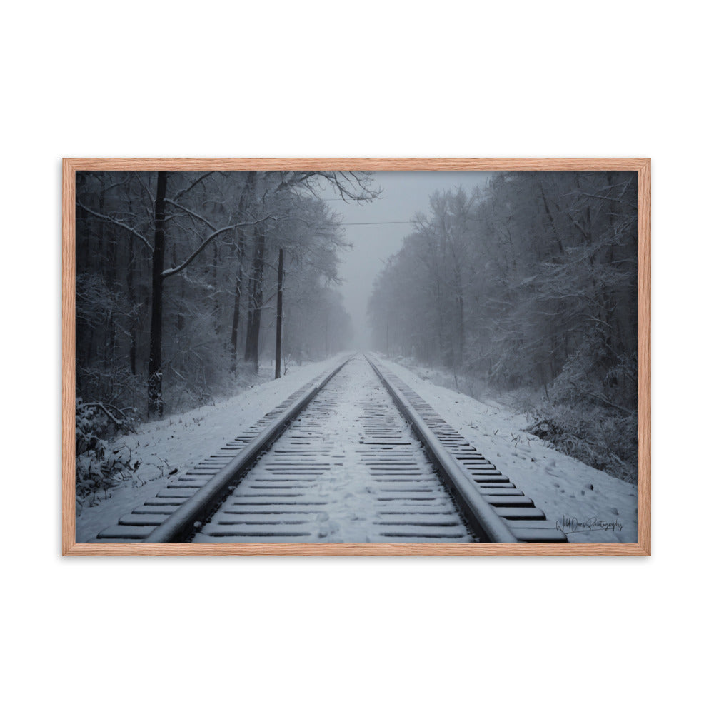 Railway Slumber - Framed Paintography