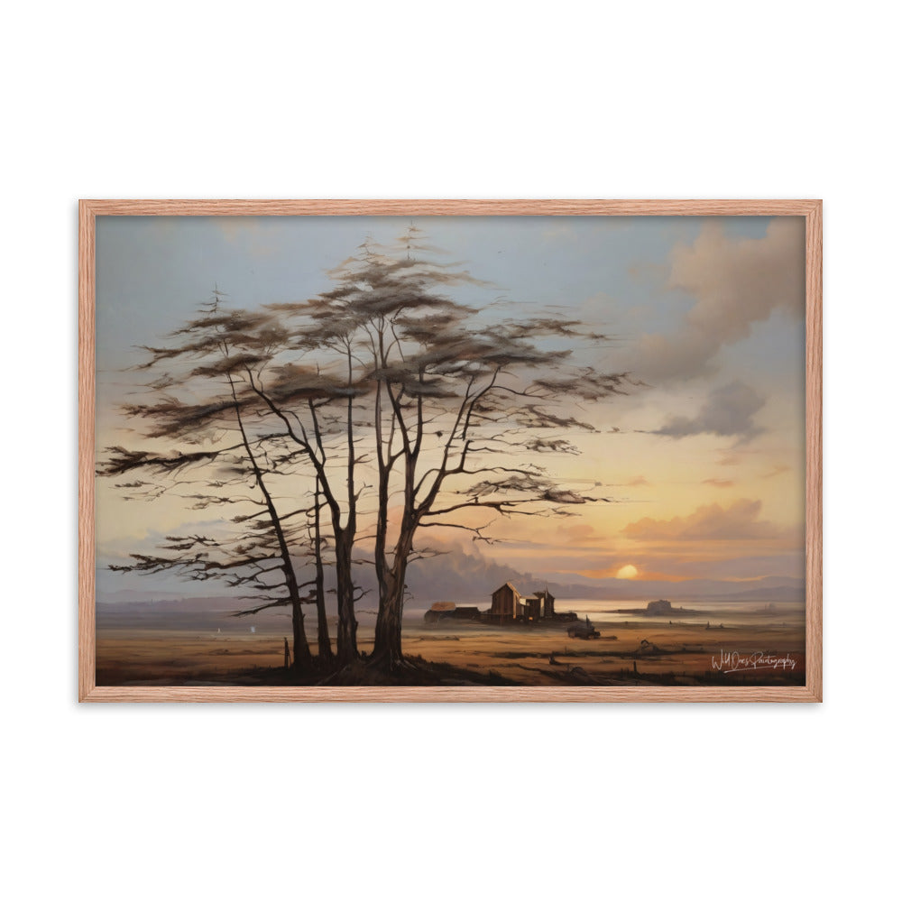 Prairie Tree - Framed Paintography