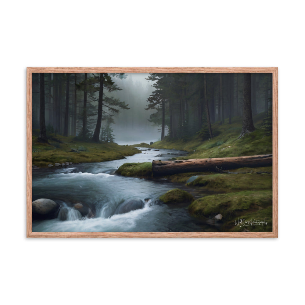 Foggy Creek Serenity - Framed Paintography