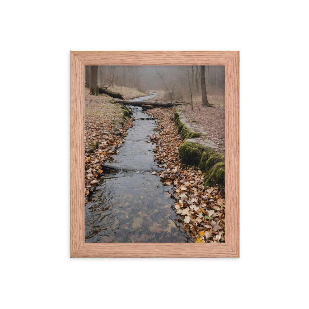 Woodland Stream - Framed Paintography