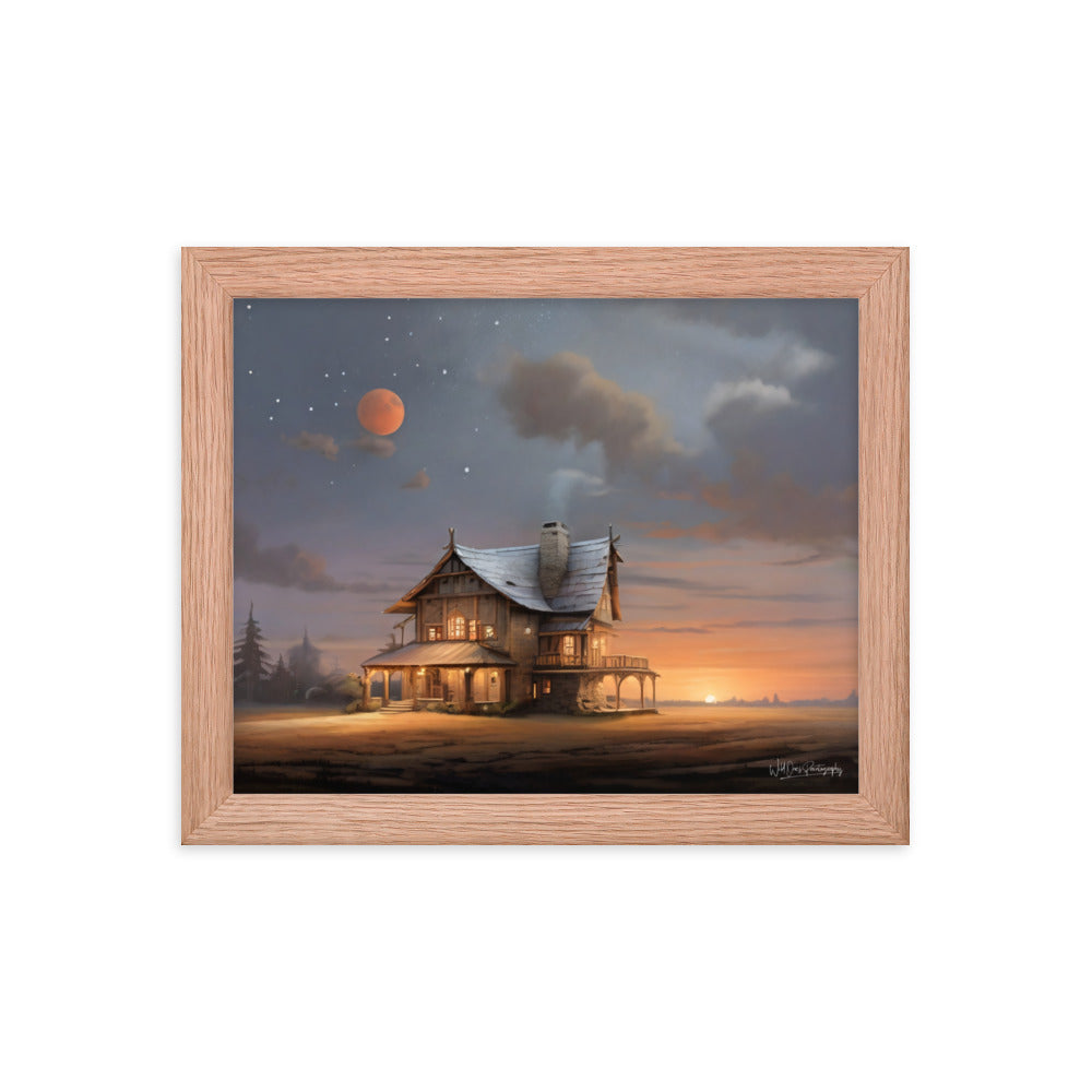 Sunset Morning - Framed Paintography