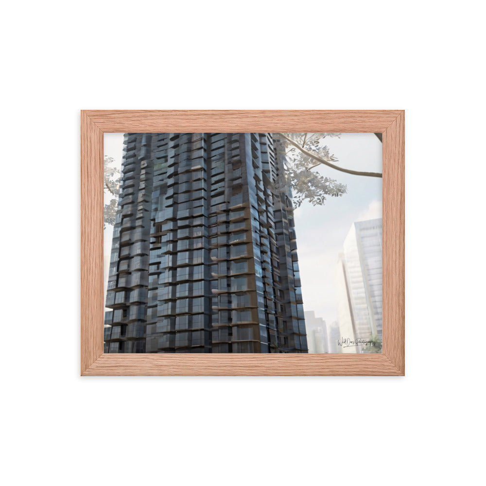 Steel Building - Framed Paintography