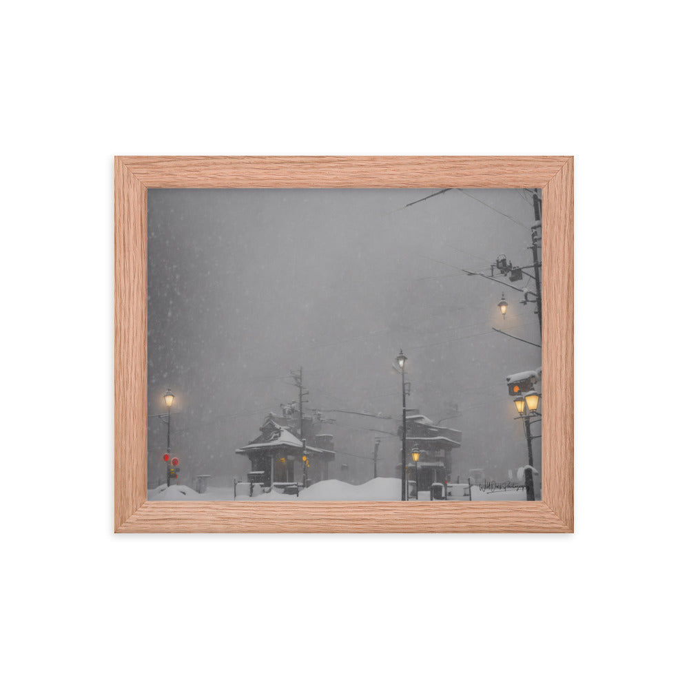Station Storm - Framed Paintography