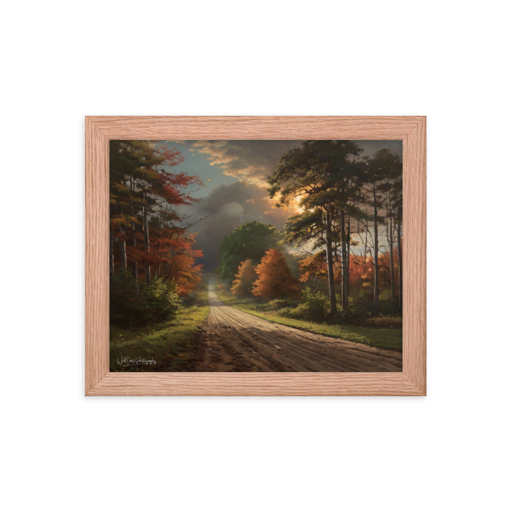 Rustic Road - Framed Paintography