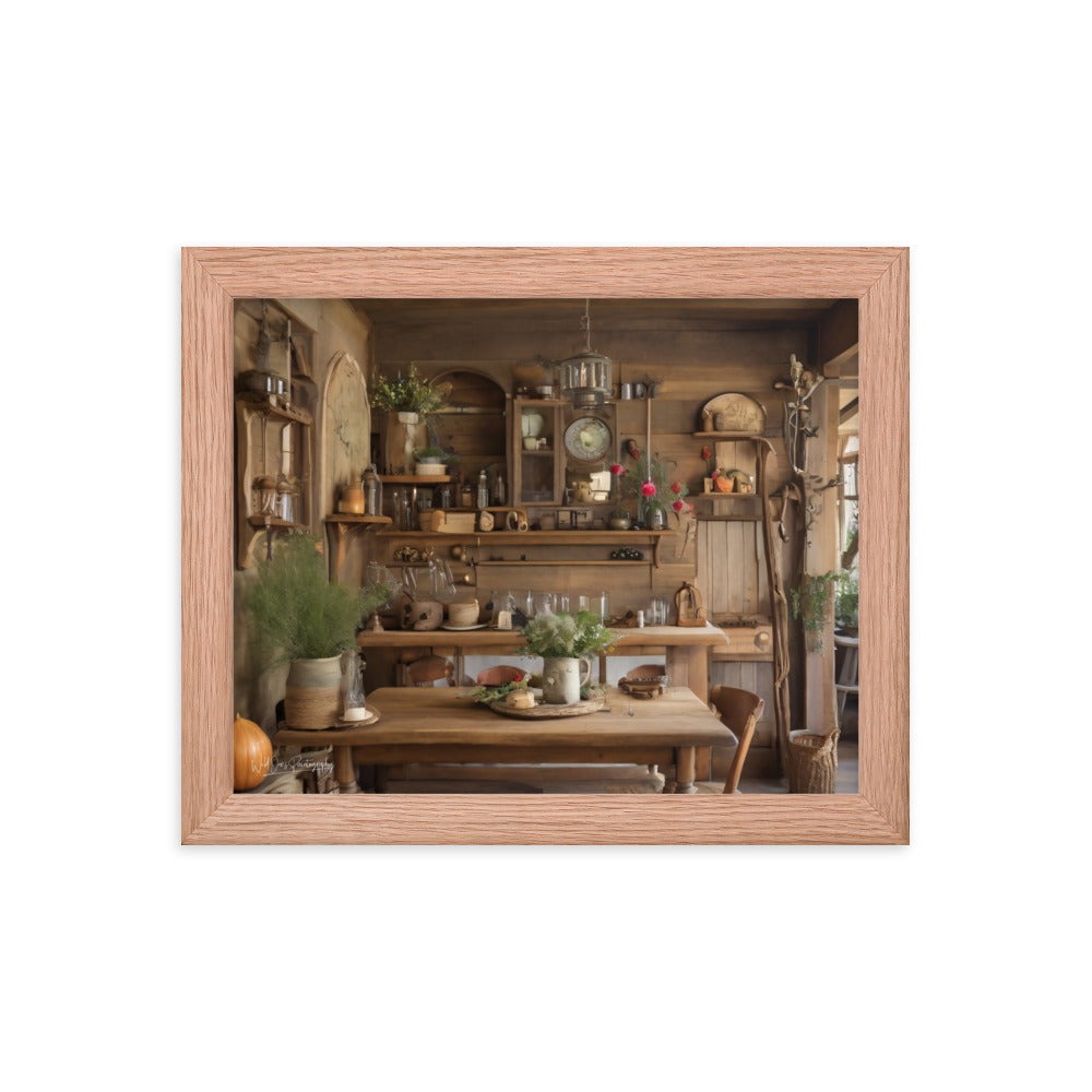 Rustic Dining - Framed Paintography