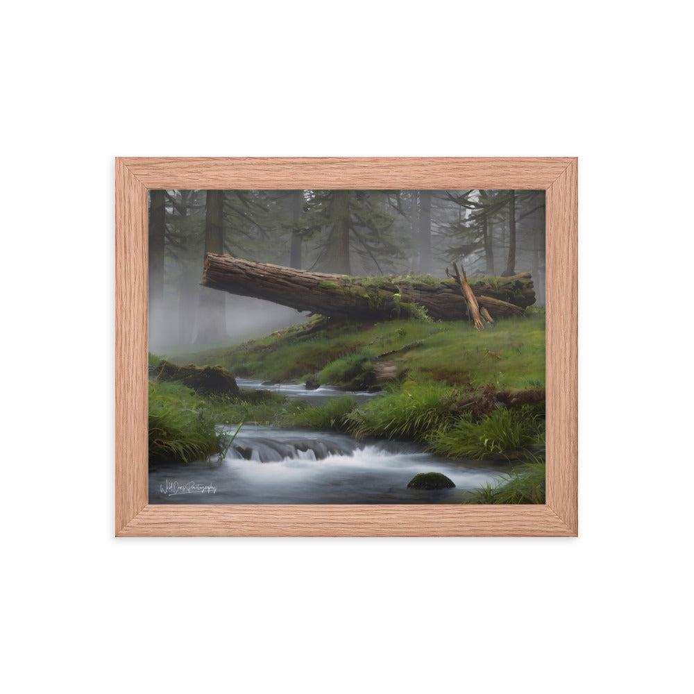Enchanted Woodland Flow - Framed Paintography
