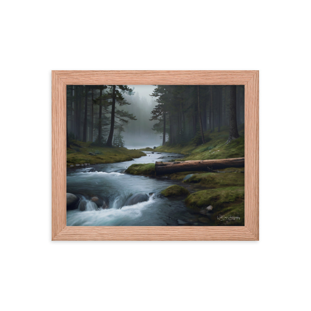 Foggy Creek Serenity - Framed Paintography
