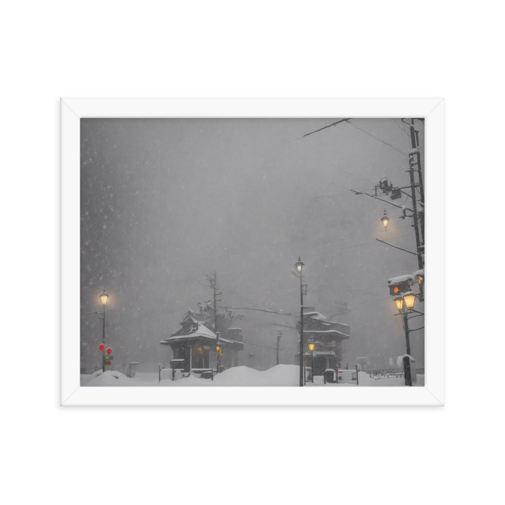 Station Storm - Framed Paintography