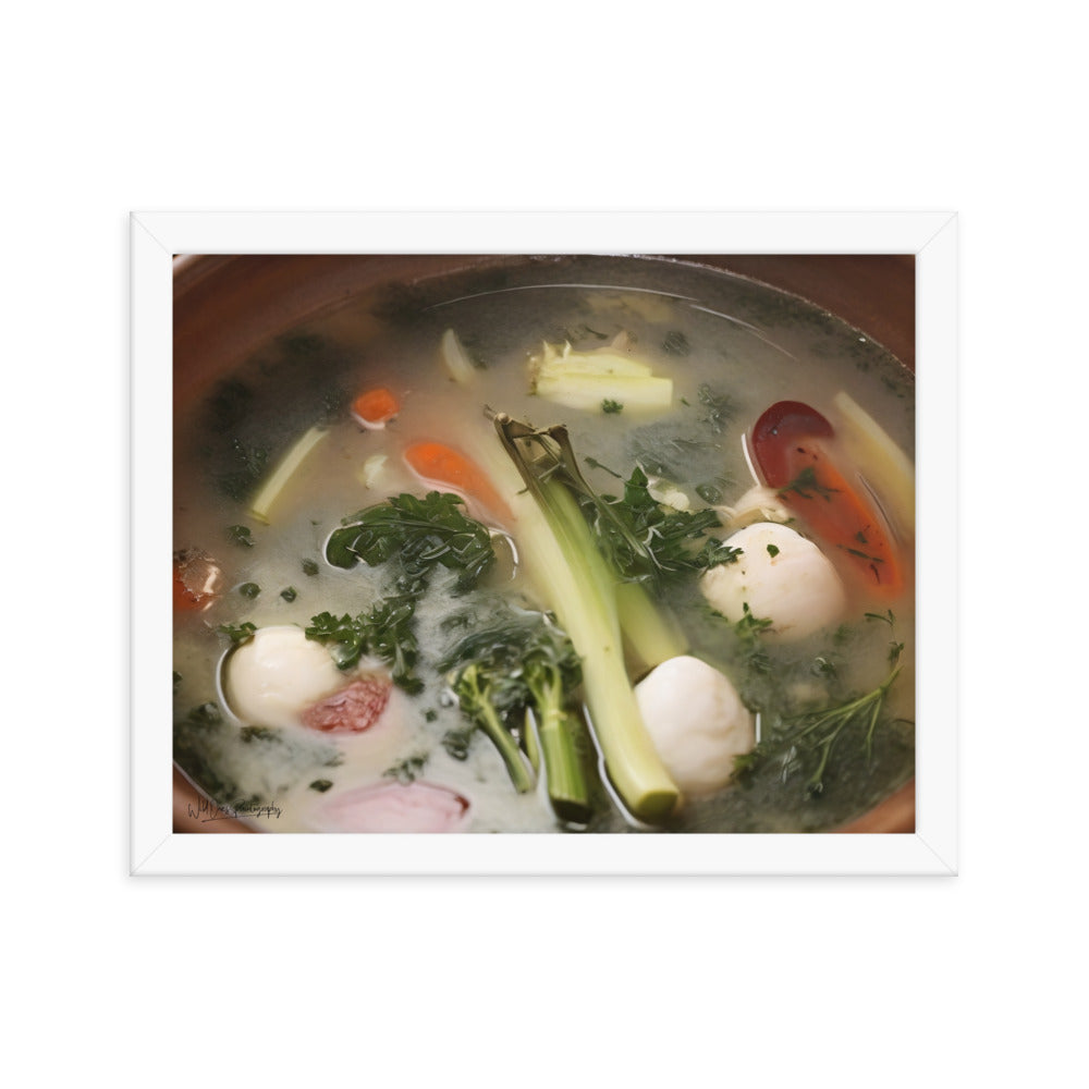 Soup du jour - Framed Paintography