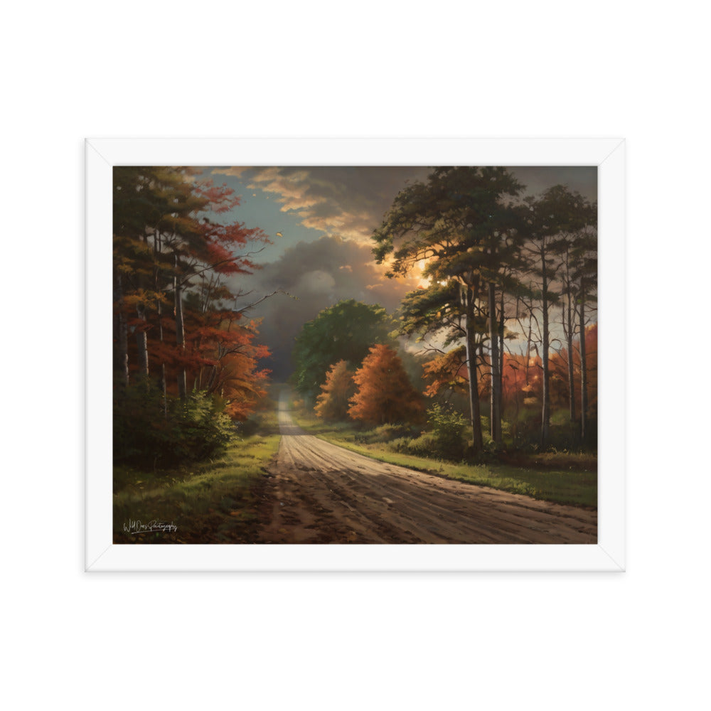 Rustic Road - Framed Paintography