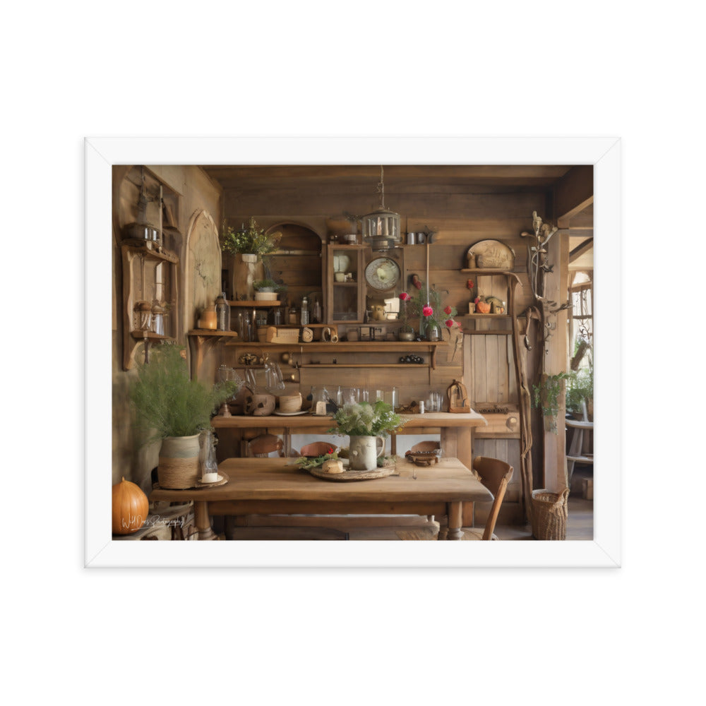Rustic Dining - Framed Paintography