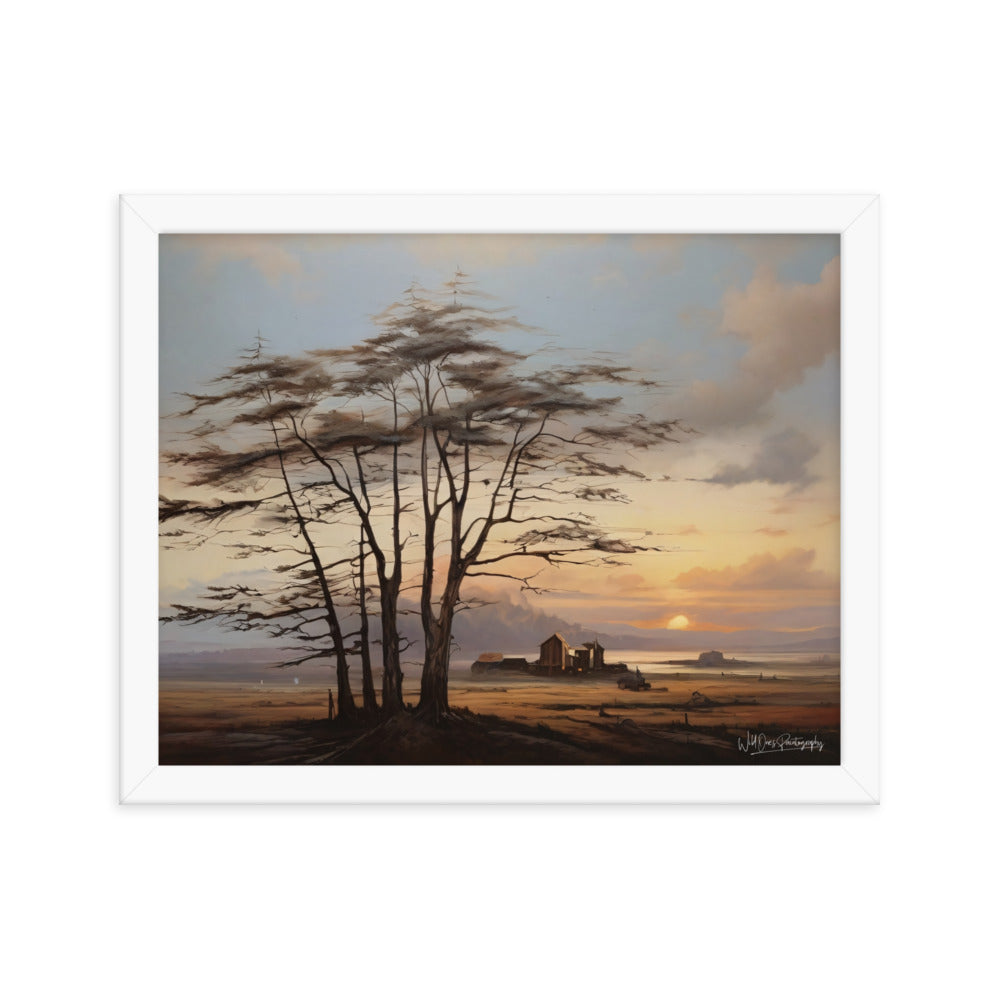 Prairie Tree - Framed Paintography