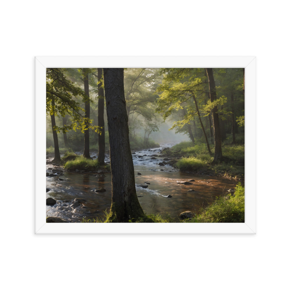 Nature's Oasis - Framed Paintography