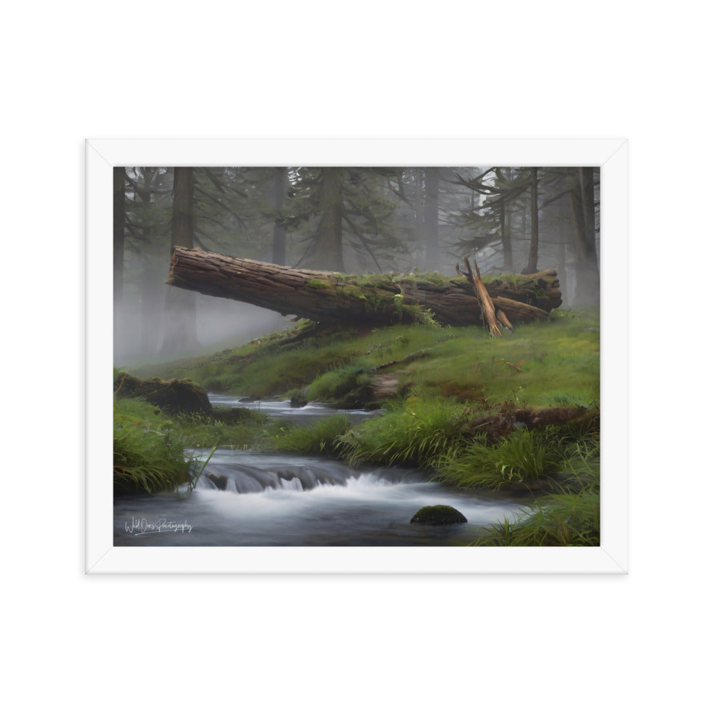 Enchanted Woodland Flow - Framed Paintography