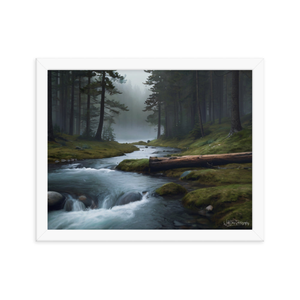Foggy Creek Serenity - Framed Paintography