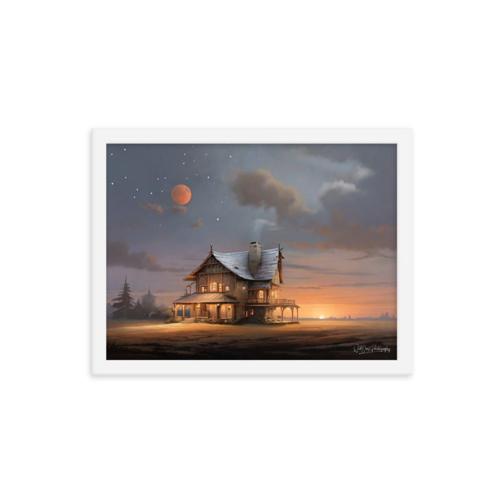 Sunset Morning - Framed Paintography