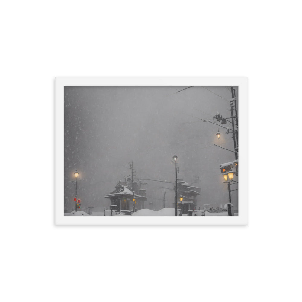 Station Storm - Framed Paintography