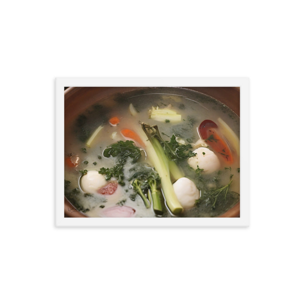 Soup du jour - Framed Paintography