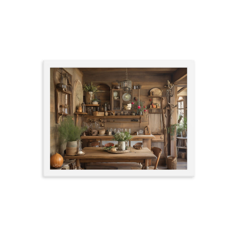 Rustic Dining - Framed Paintography