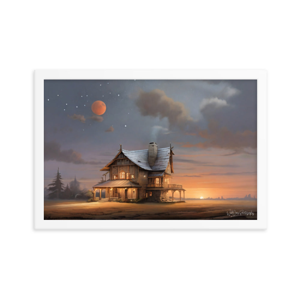 Sunset Morning - Framed Paintography