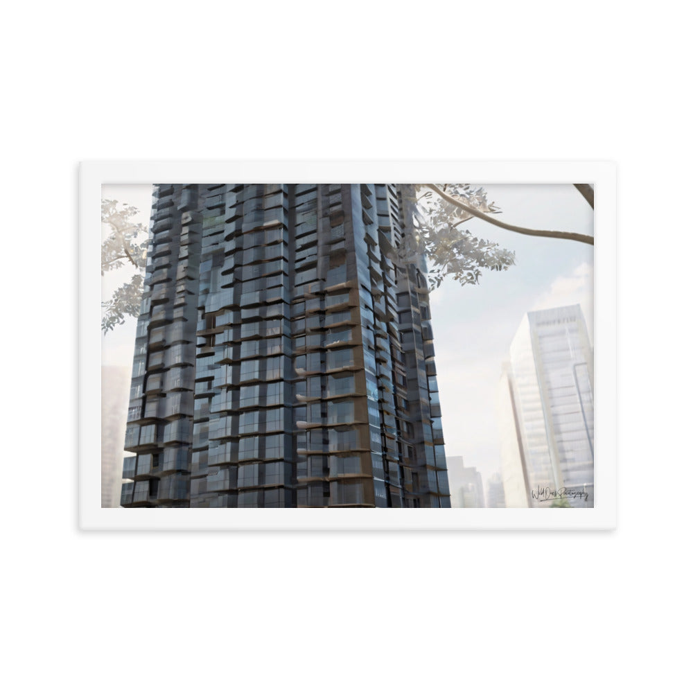 Steel Building - Framed Paintography