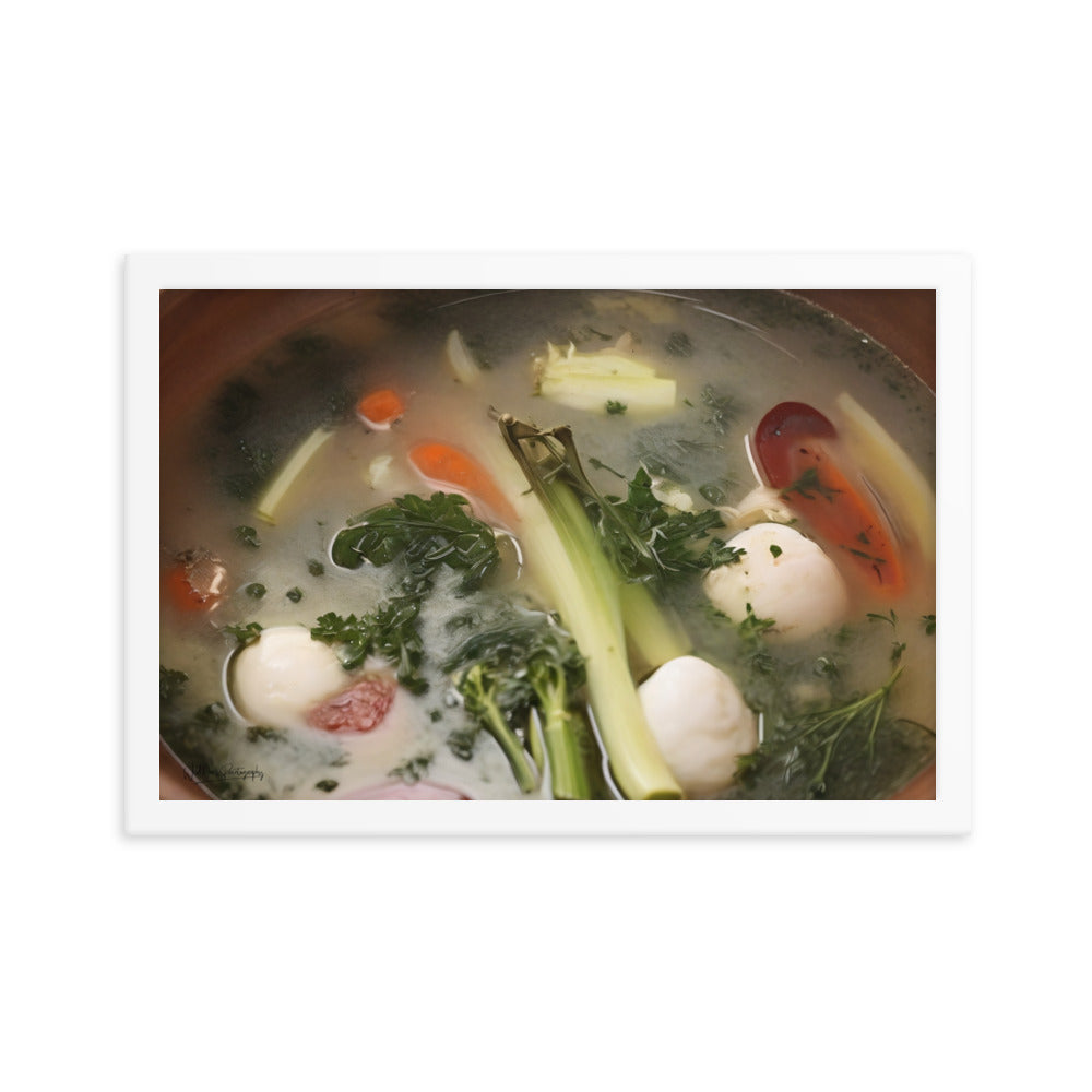 Soup du jour - Framed Paintography