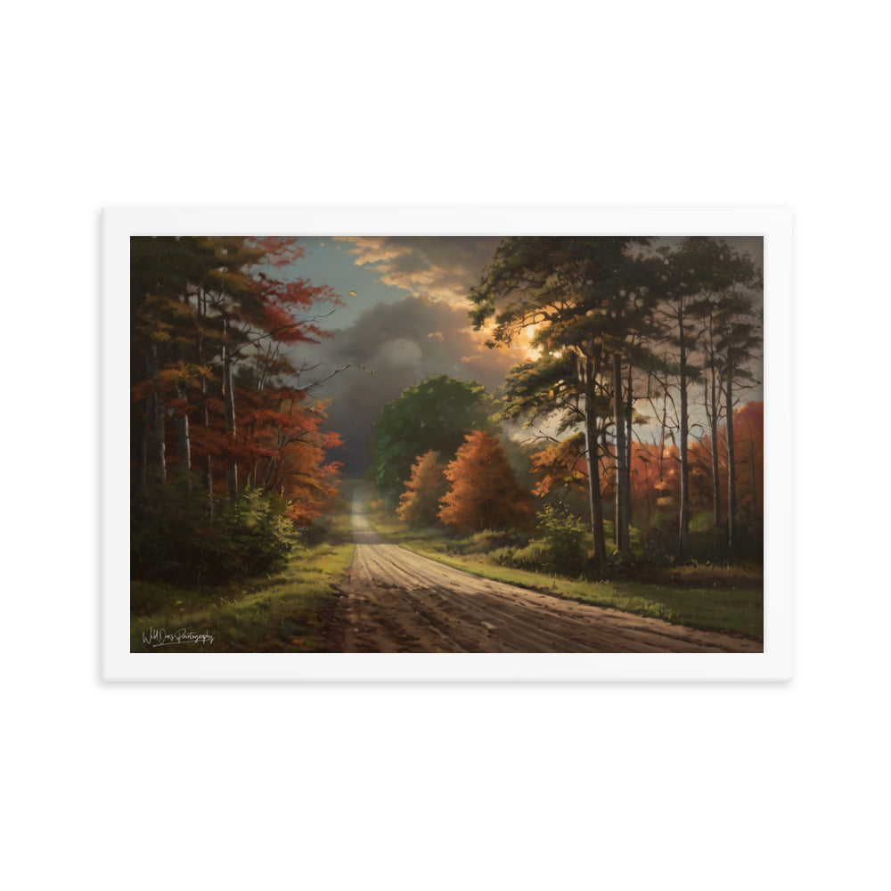 Rustic Road - Framed Paintography