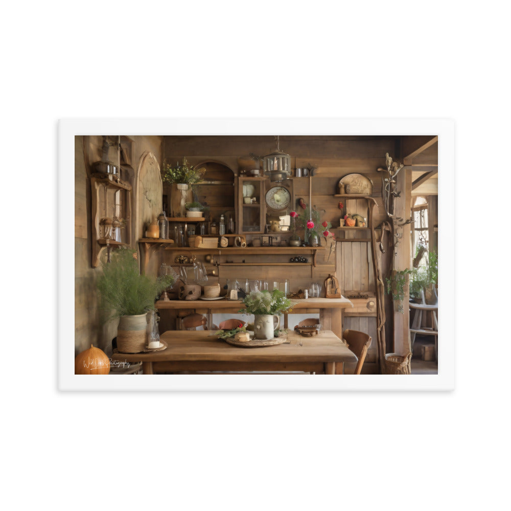 Rustic Dining - Framed Paintography