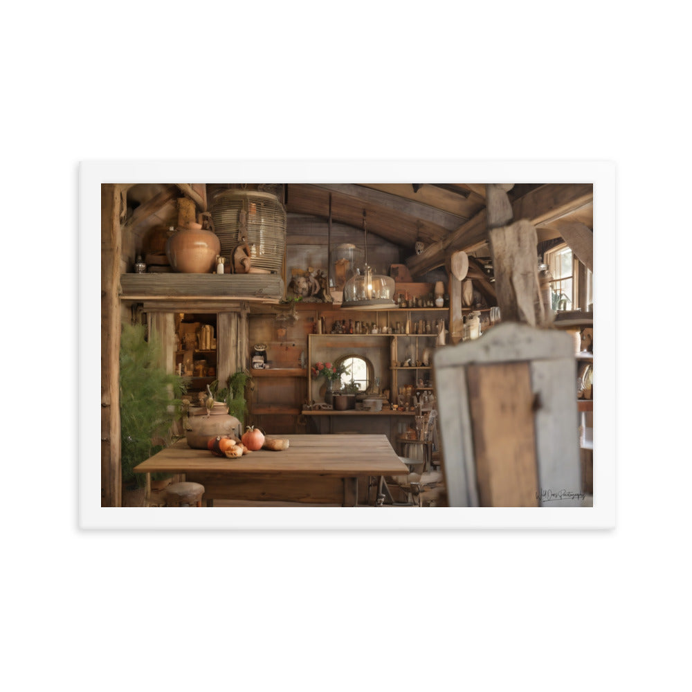 Cottage Dining - Framed Paintography