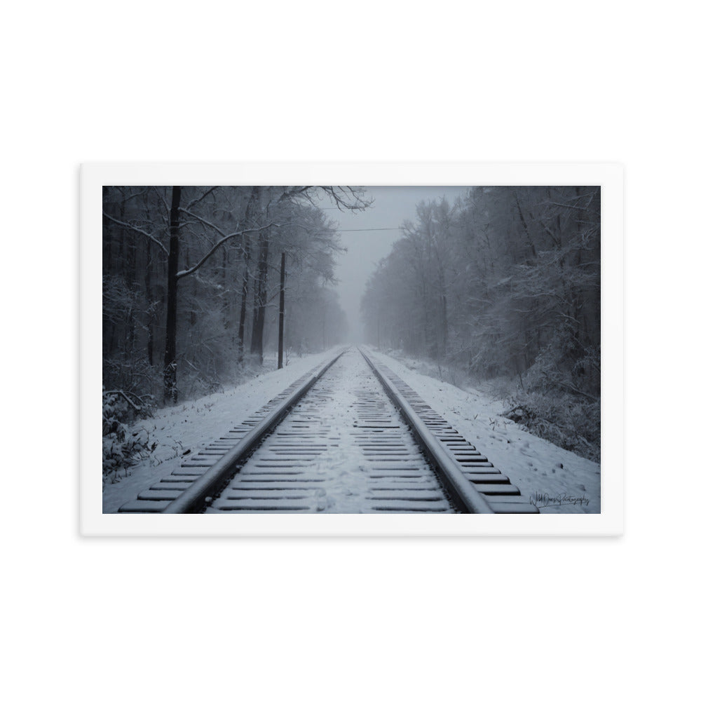 Railway Slumber - Framed Paintography