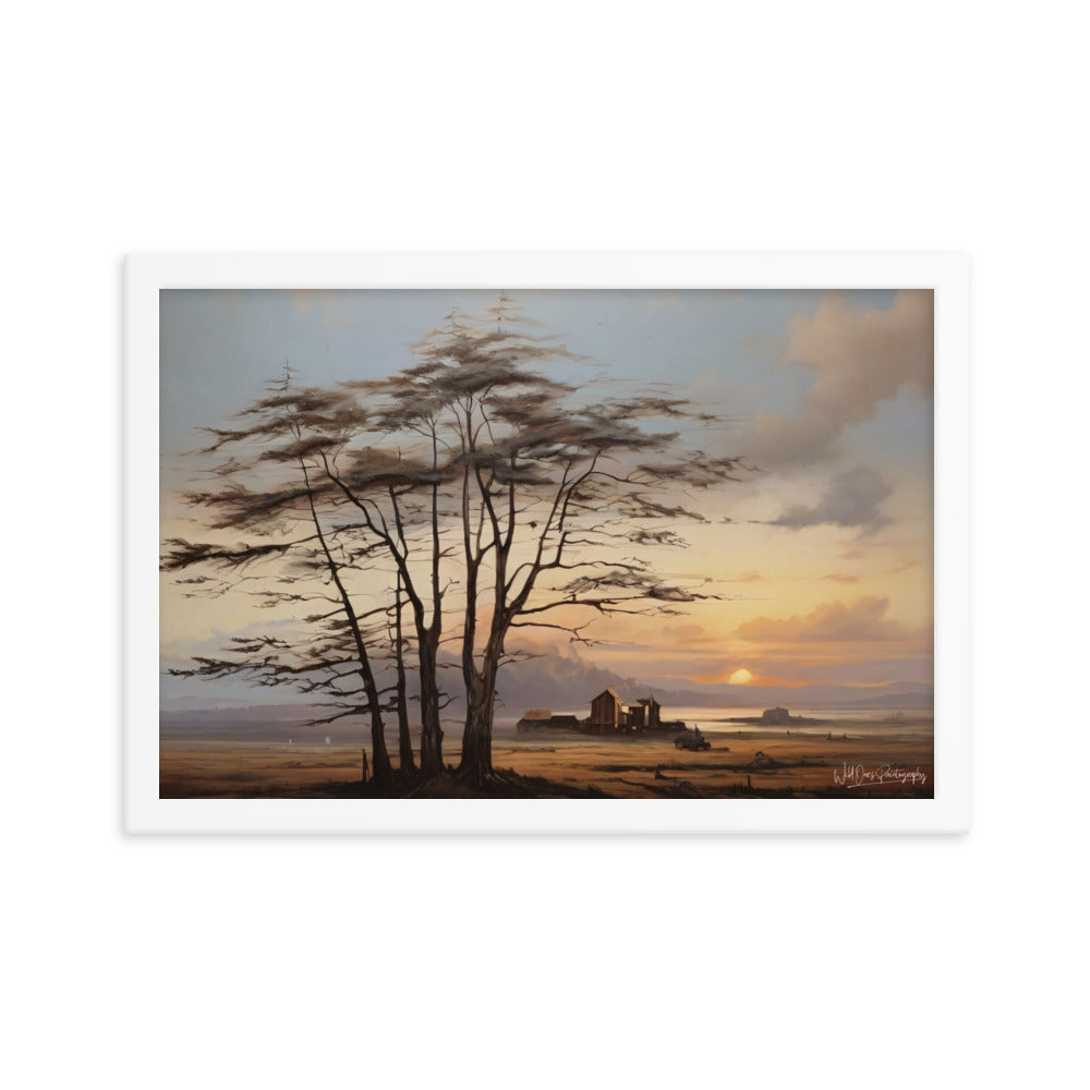 Prairie Tree - Framed Paintography
