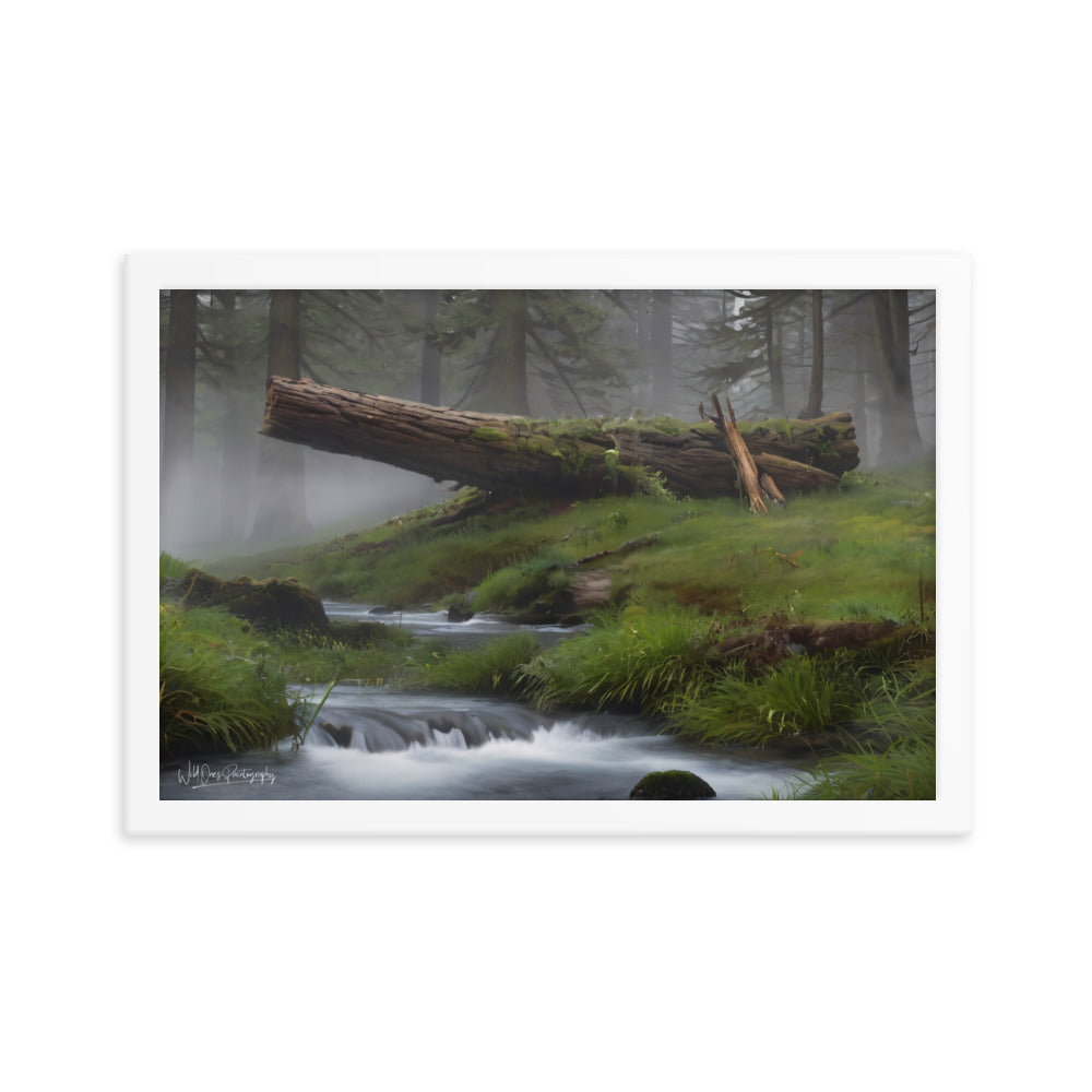 Enchanted Woodland Flow - Framed Paintography