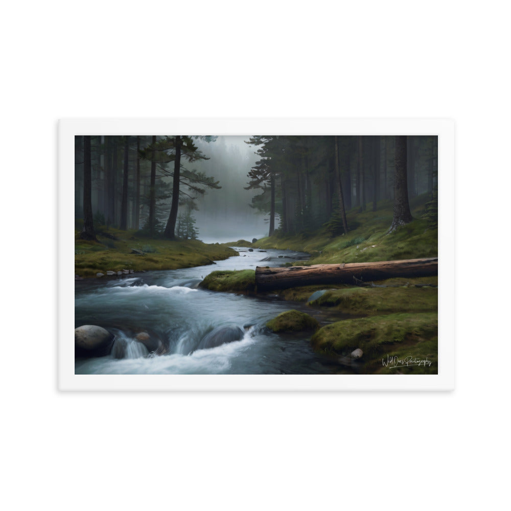 Foggy Creek Serenity - Framed Paintography