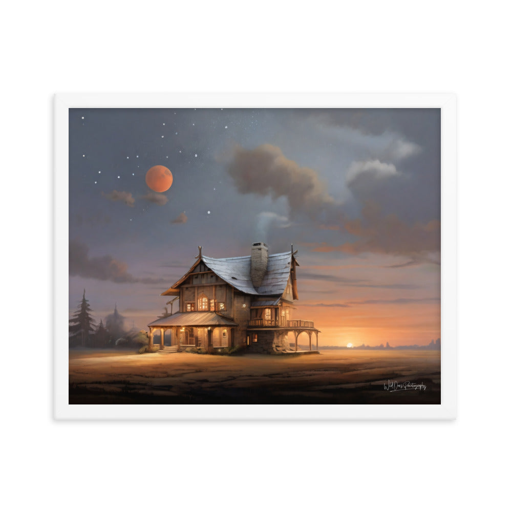 Sunset Morning - Framed Paintography