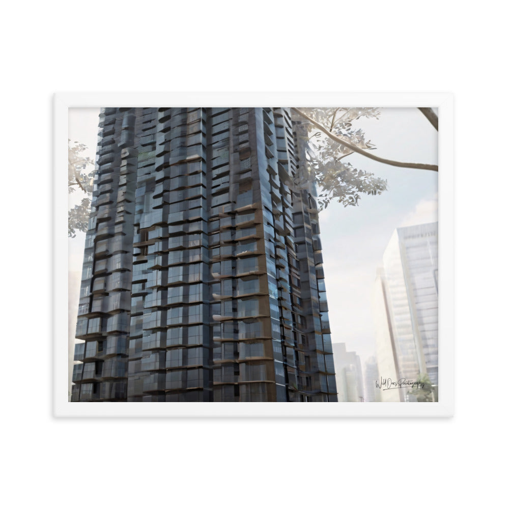 Steel Building - Framed Paintography