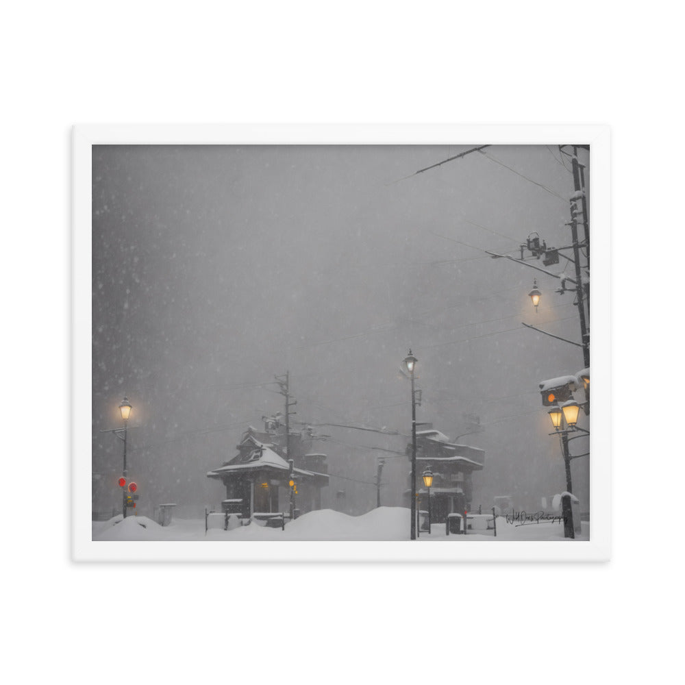 Station Storm - Framed Paintography