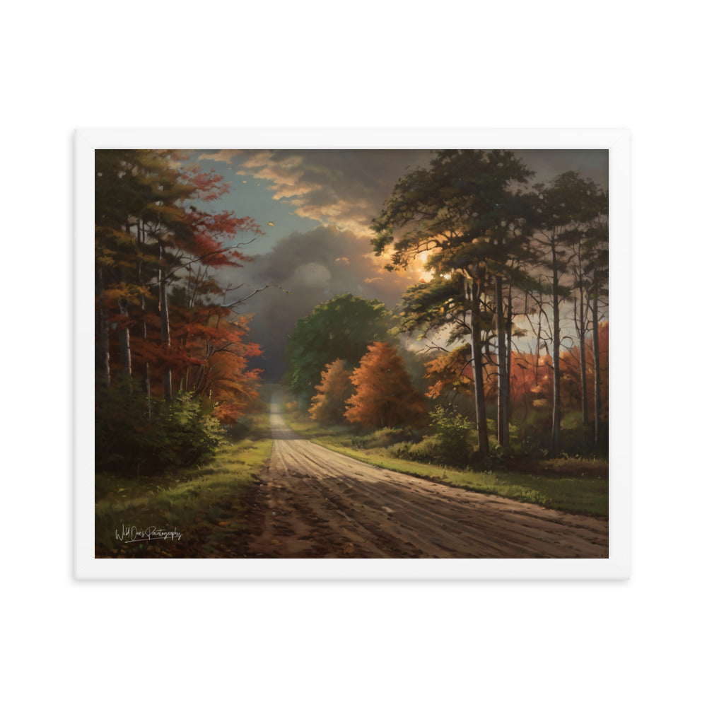 Rustic Road - Framed Paintography