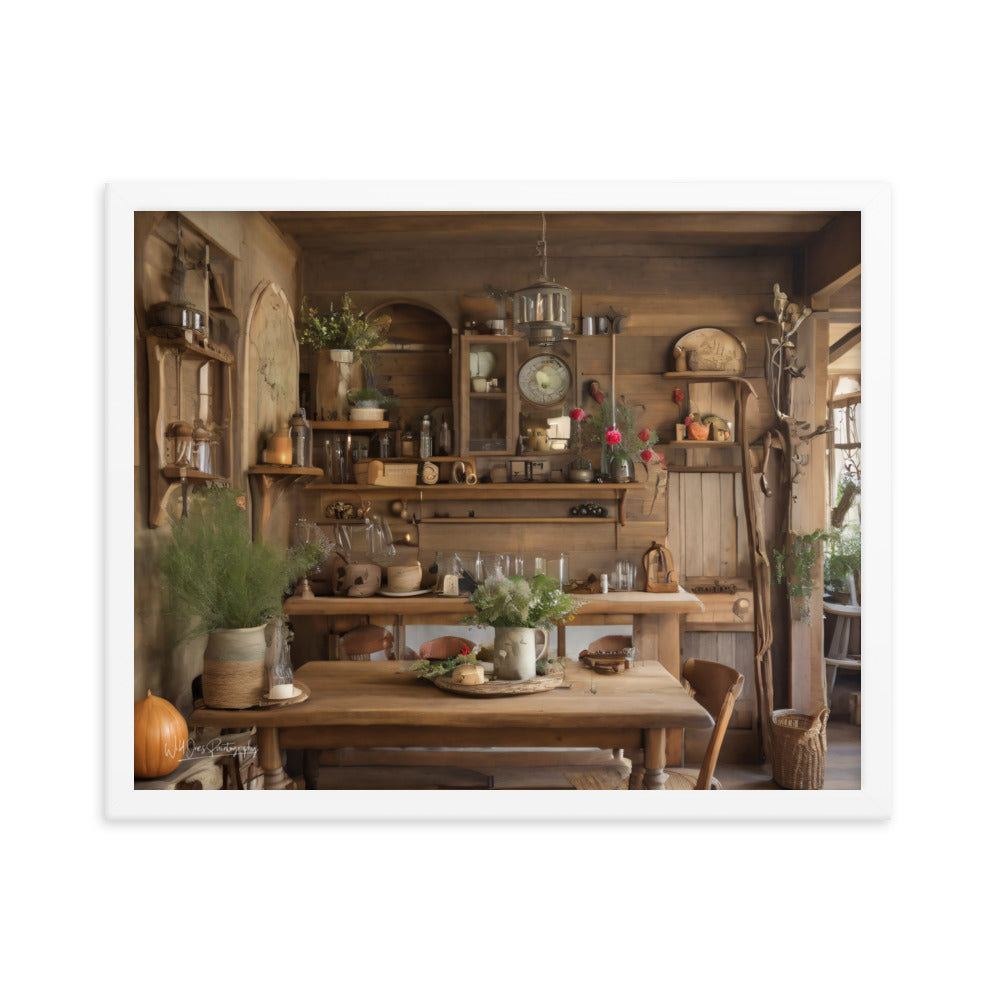Rustic Dining - Framed Paintography