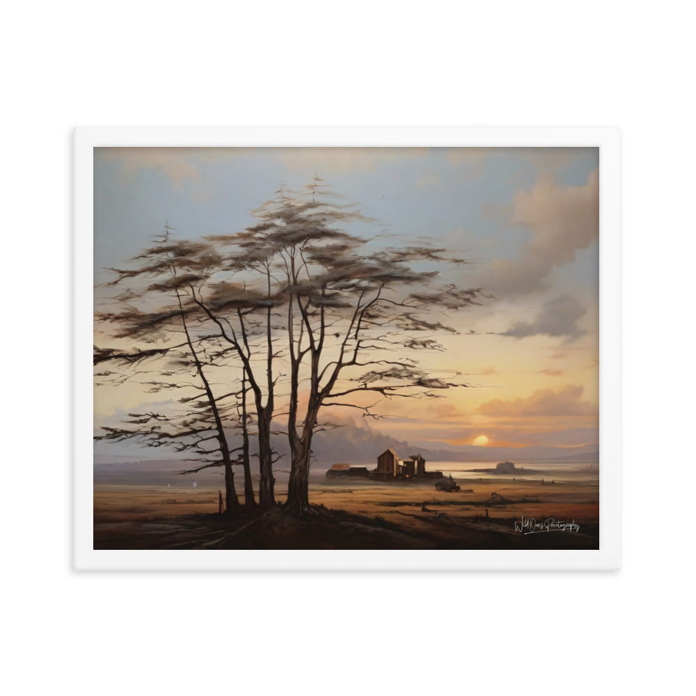 Prairie Tree - Framed Paintography