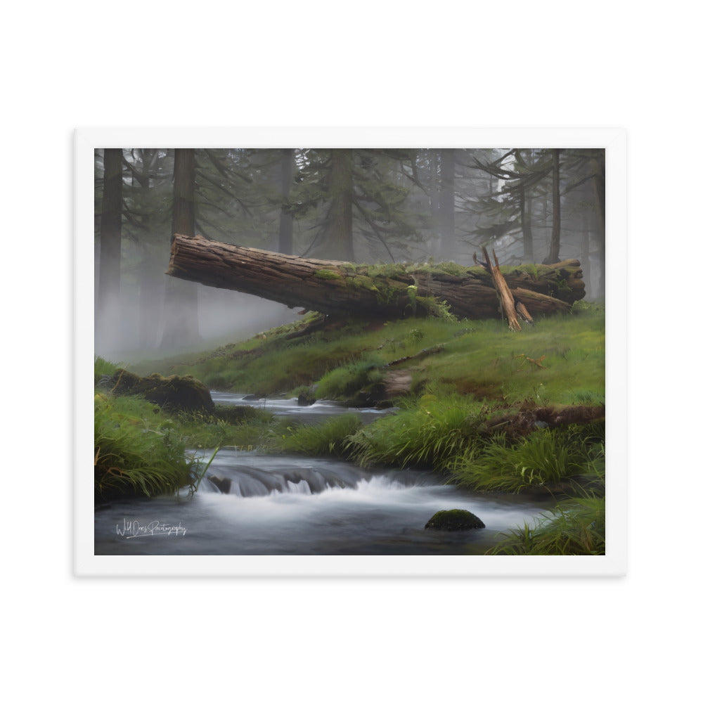 Enchanted Woodland Flow - Framed Paintography
