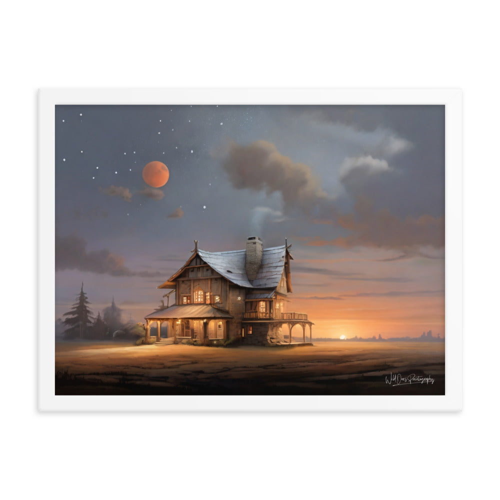 Sunset Morning - Framed Paintography