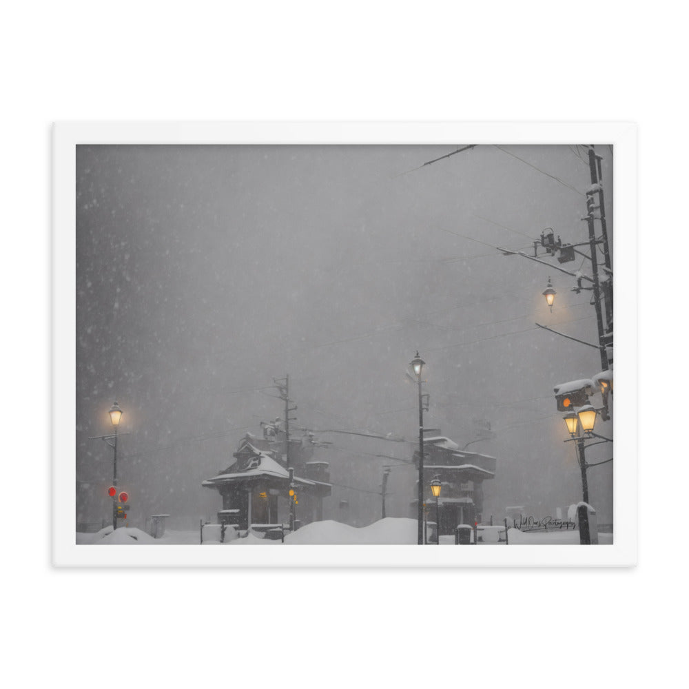 Station Storm - Framed Paintography