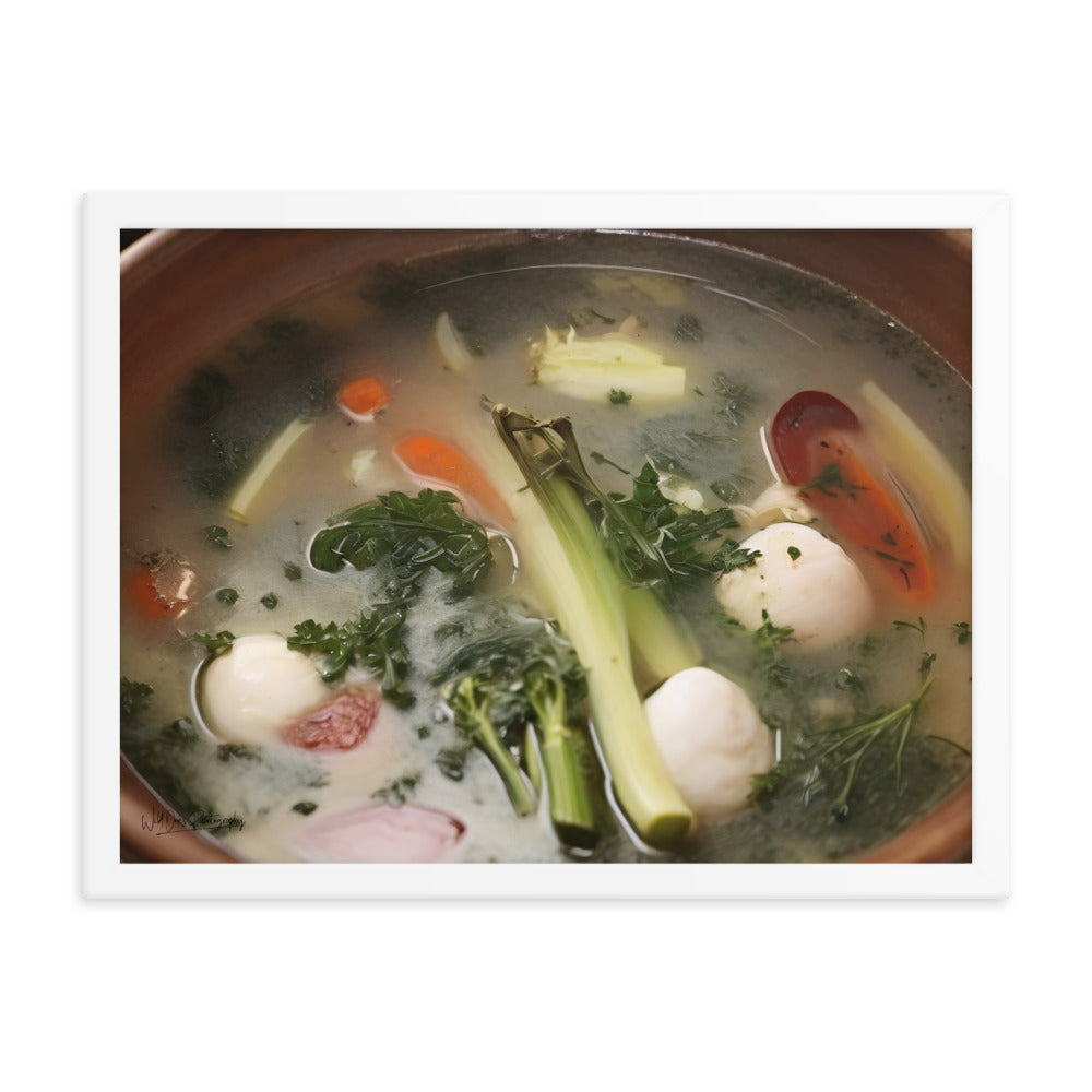 Soup du jour - Framed Paintography
