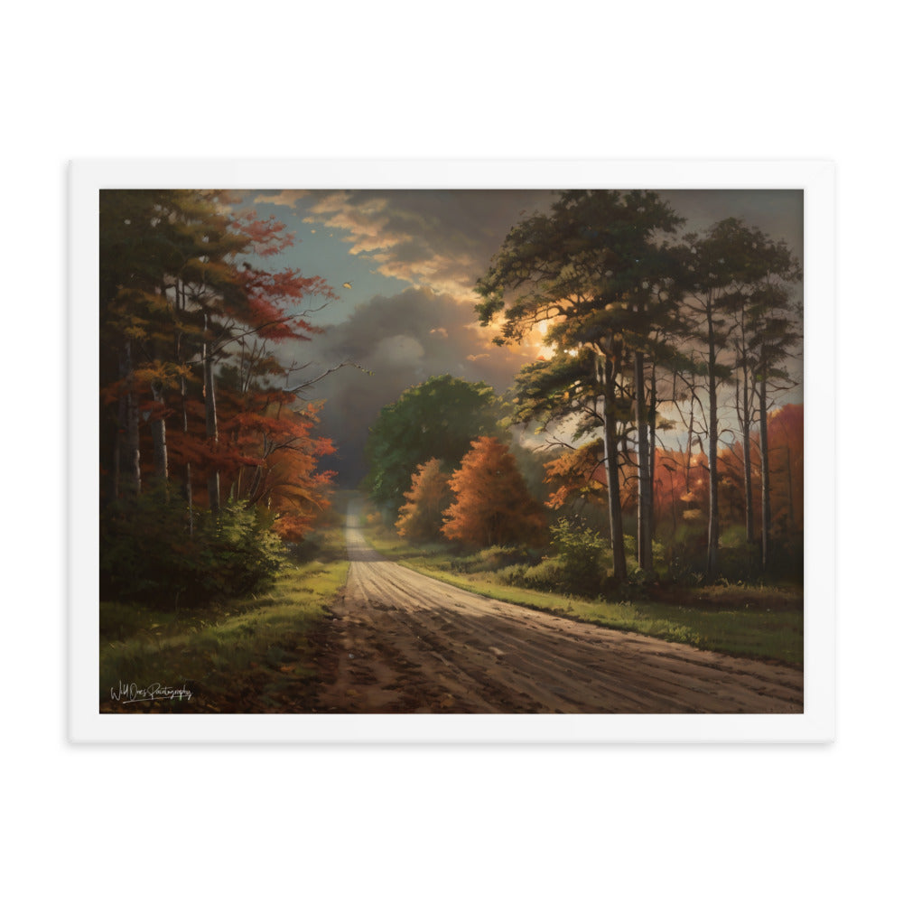 Rustic Road - Framed Paintography