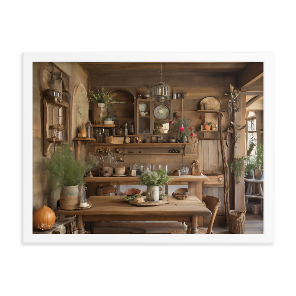 Rustic Dining - Framed Paintography