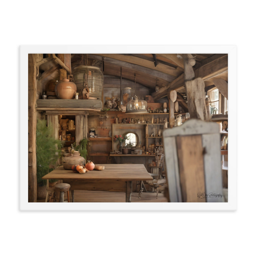 Cottage Dining - Framed Paintography